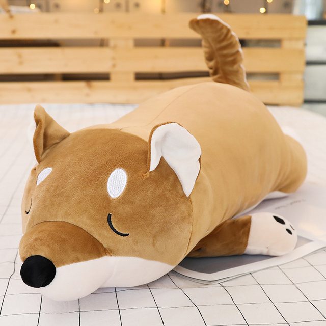 Sleepy Shiba Inu Cuddle Pillow Plush