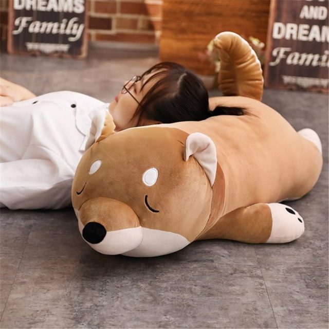 Sleepy Shiba Inu Loaf Pillow Plush โ photo 4