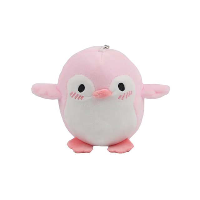 Blushing Pink Penguin Keychain Plush
