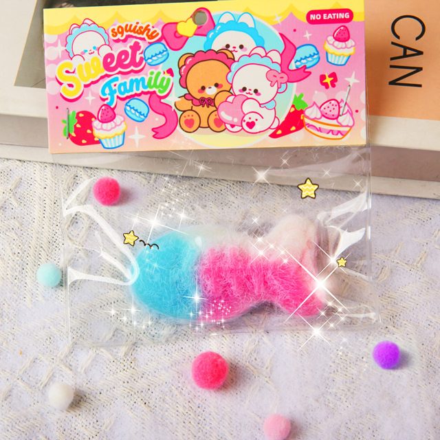 Sweet Family Fuzzy Seahorse Squishy Bag