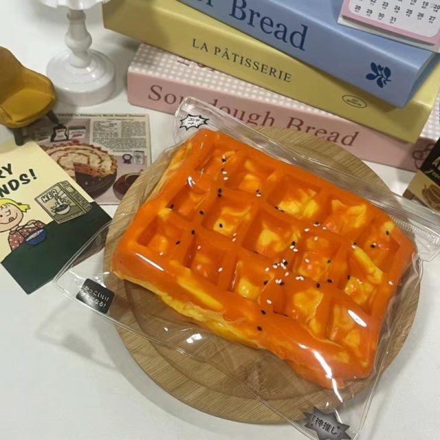 Glossy Honey Waffle Squishy