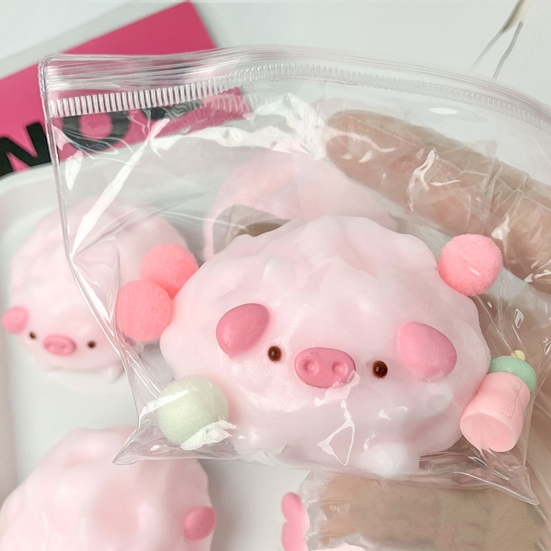 Bubbly Pink Piggy Squeeze Ball — photo 3
