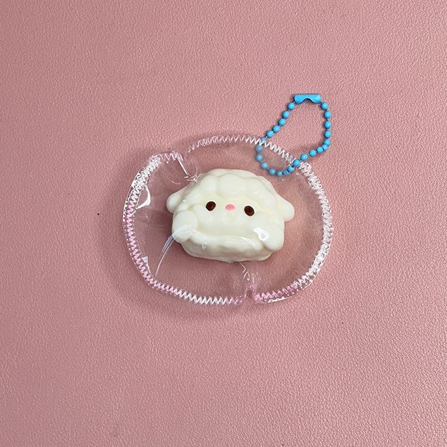 Fluffy Little Lamb Squishy Bag Charm