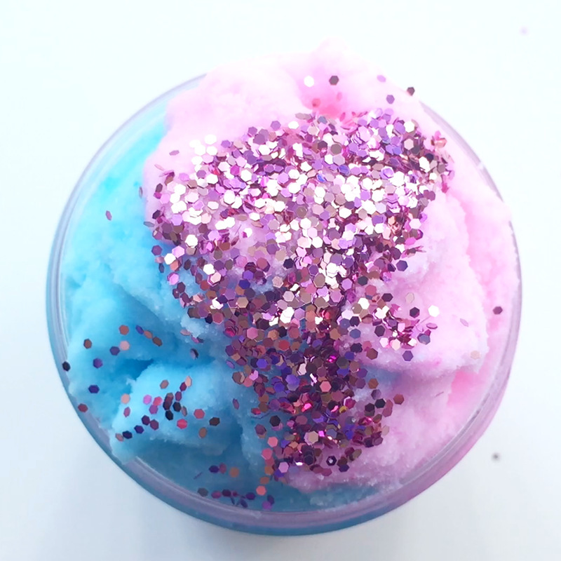 Cotton Candy Cloud Slime With Glitter