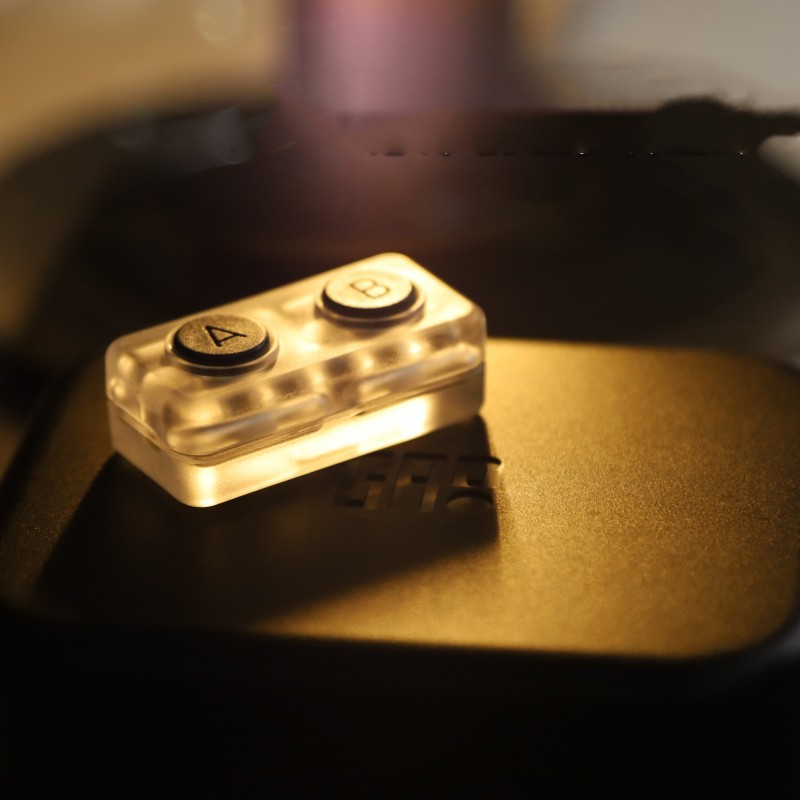 Light-Up A/B Push Button Clicker Fidget
