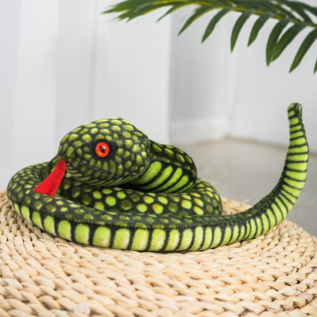 Realistic Blue Cobra Snake Plush โ photo 3