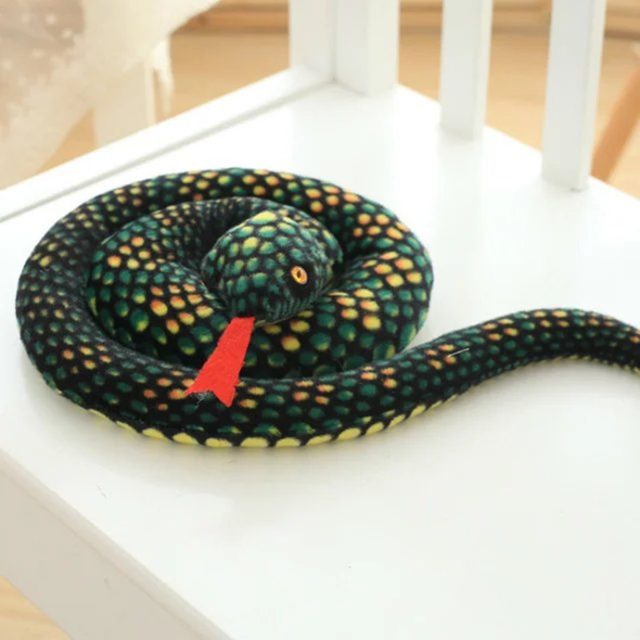 Realistic Blue Cobra Snake Plush โ photo 6