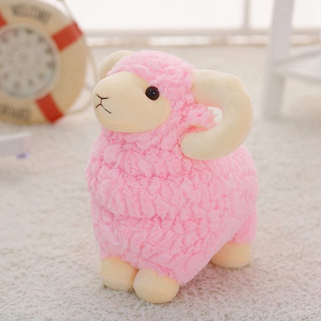 Curly-Horn Baby Goat Plush (45cm) โ photo 3