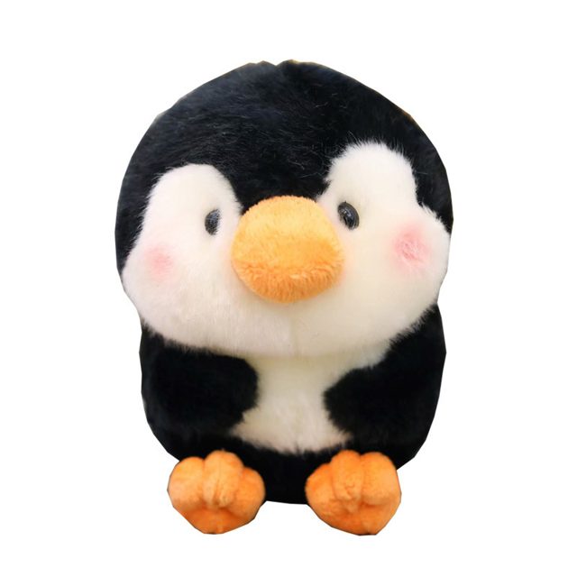 Round Black Penguin Pal Plush
