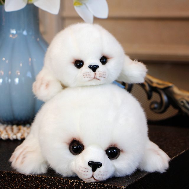 Fluffy Baby Seal Plush