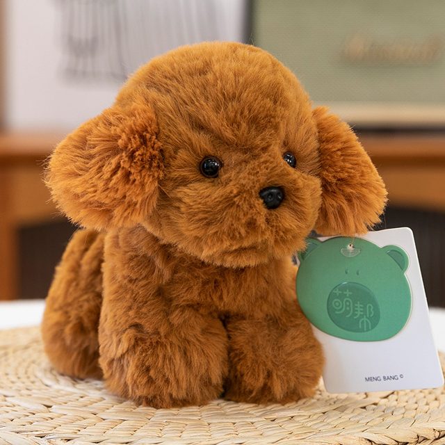 Curly Brown Teddy Poodle Puppy Plush
