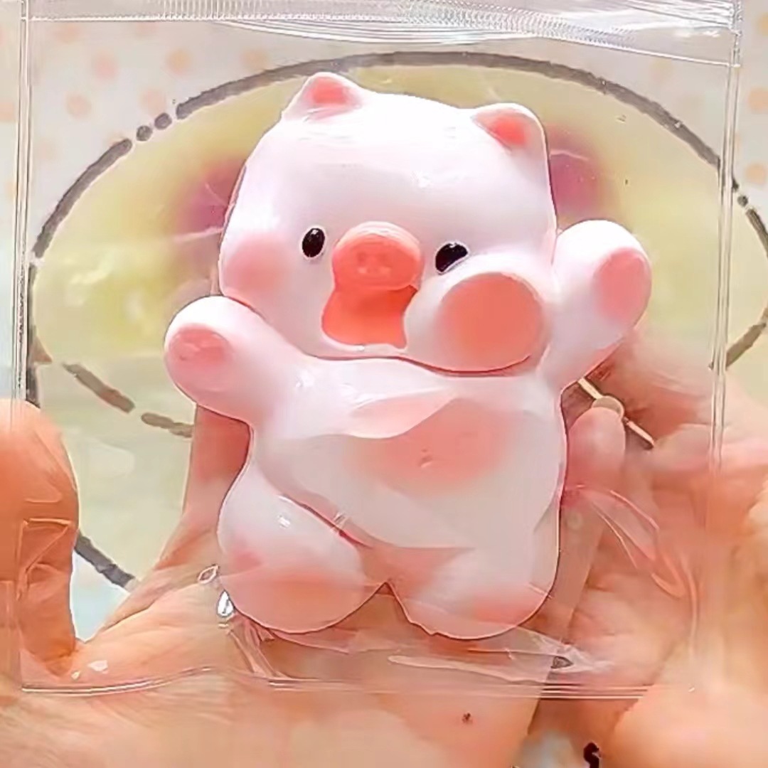 Waving Pink Piggy Squishy โ photo 4