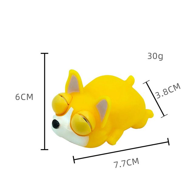 Pop-Eye Sleepy Corgi Squeeze Toy