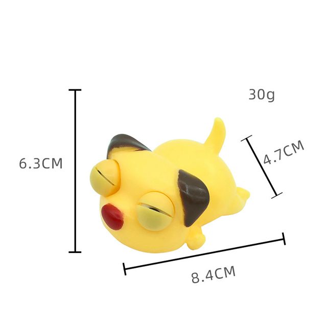 Pop-Eye Sleepy Kitty Squeeze Toy (Yellow)