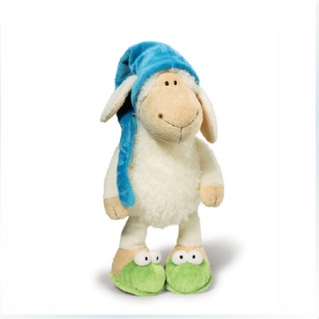 Sleepy Nightcap Sheep Plush With Frog Slippers, 25cm โ photo 2