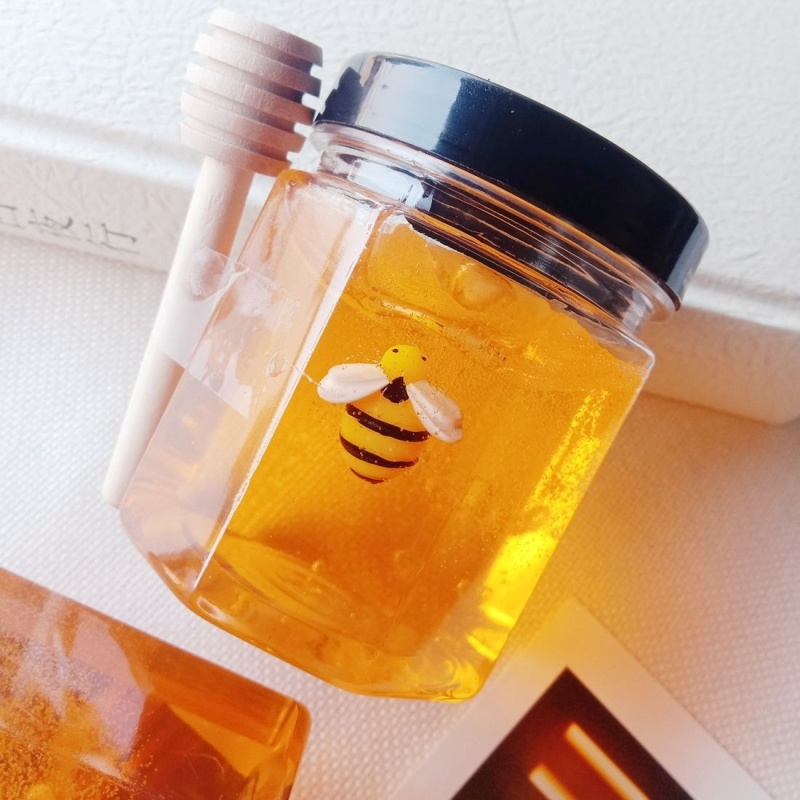 Honey Jar Clear Slime with Bee Charm