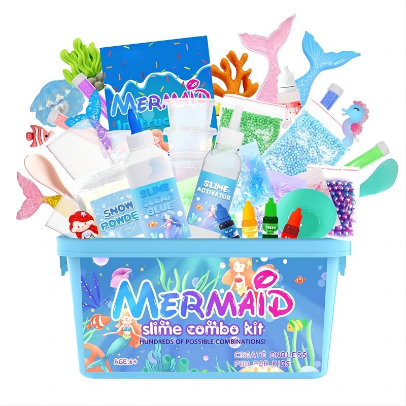 Mermaid Slime Making Combo Kit