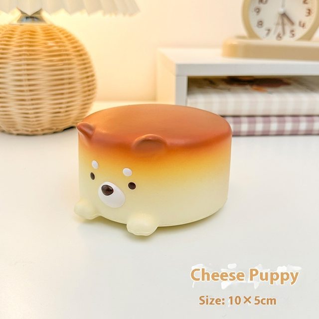 Cheese Puppy Cake Slow-Rise Squishy