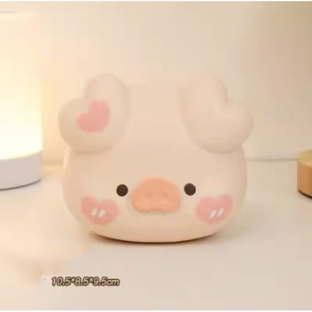 Heart-Ear Piggy Head Squishy