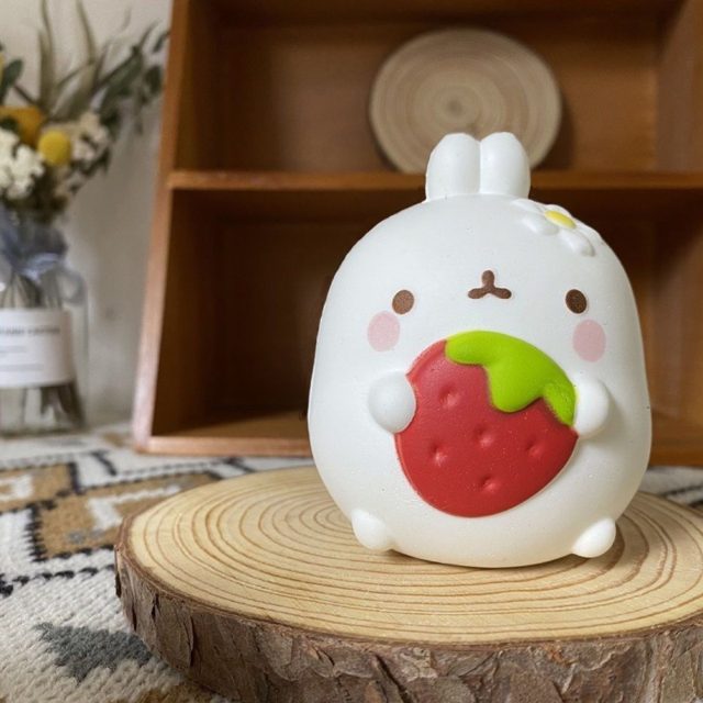 Strawberry Bunny Slow-Rise Squishy