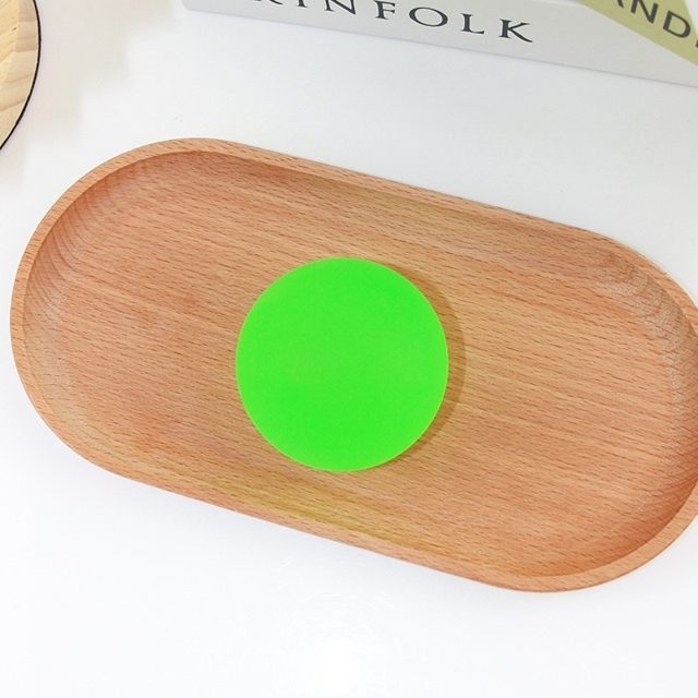 Neon Green Silicone Sensory Puck