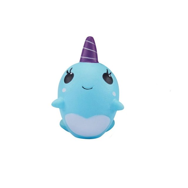 Slow-Rise Unicorn Narwhal Squishy (Blue)