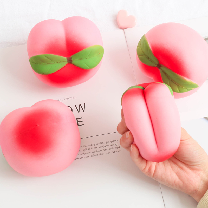 Slow-Rise Blushing Peach Squishy
