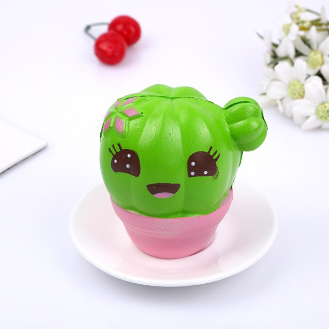 Kawaii Cactus Pot Slow-Rise Squishy
