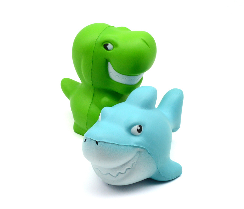 Slow-Rise Shark & Dino Squishy Pair โ photo 5