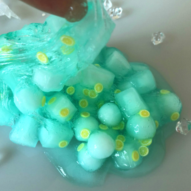Icy Mint Lemon Ice-Cube Slime โ photo 3
