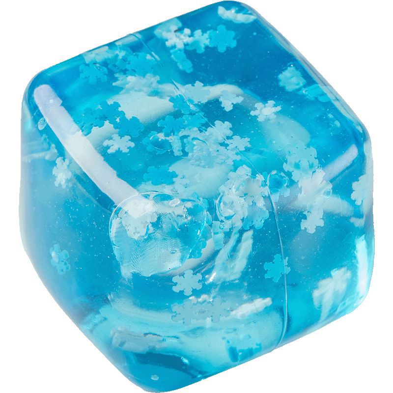 Snowflake Ice Cube Crystal Slime