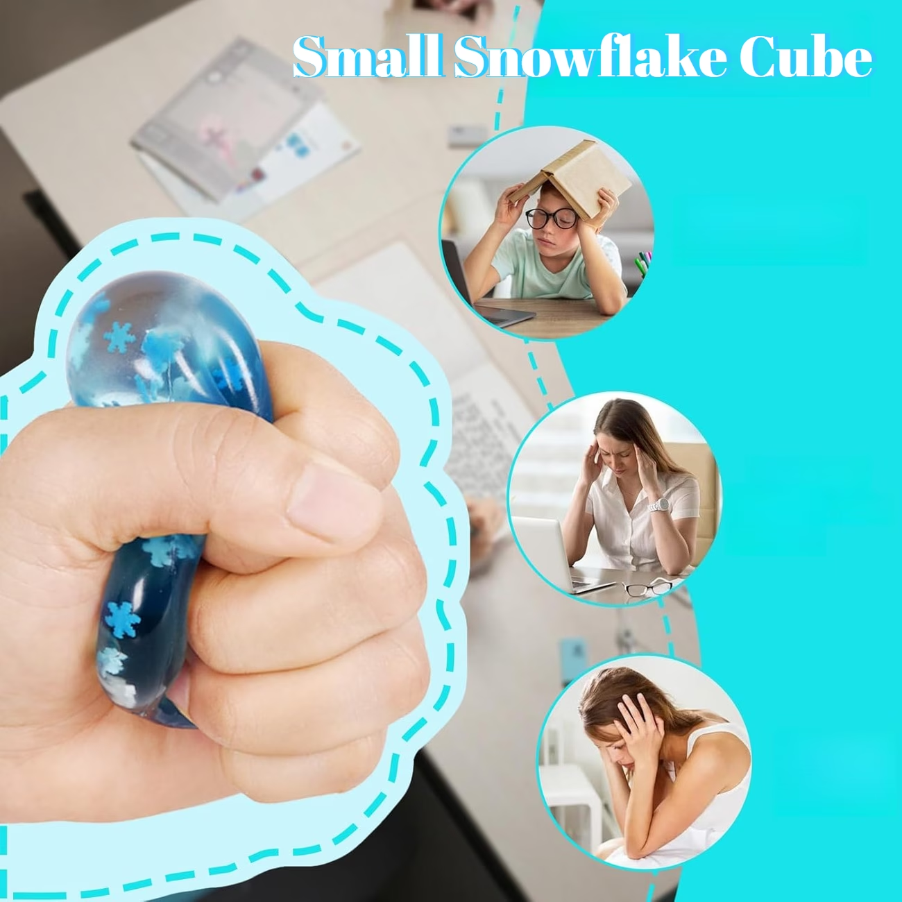 Snowflake Ice Cube Squish Block โ photo 2