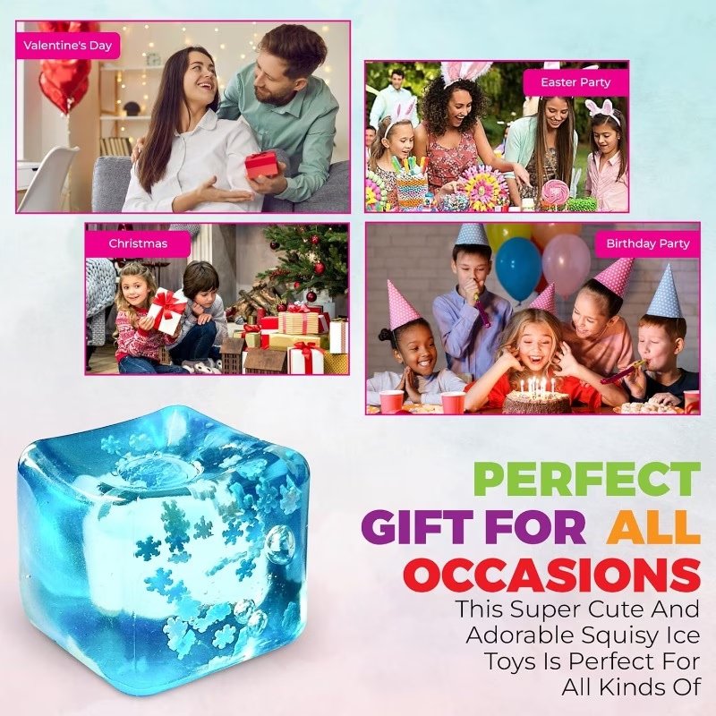 Snowflake Ice Cube Squish Block โ photo 5