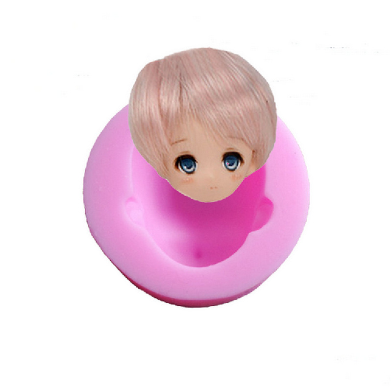 Silicone Doll Face Mold for Clay & Fondant