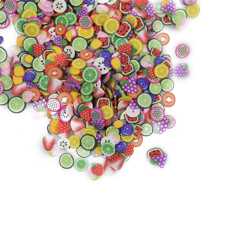 Polymer Clay Fruit Slice Sprinkles, 1000+ Pcs