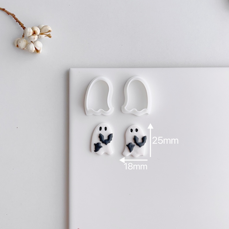 Mini Ghost Polymer Clay Stud Cutters โ photo 2