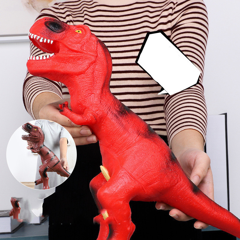 Large Soft Rubber Squeaky T-Rex Dinosaur