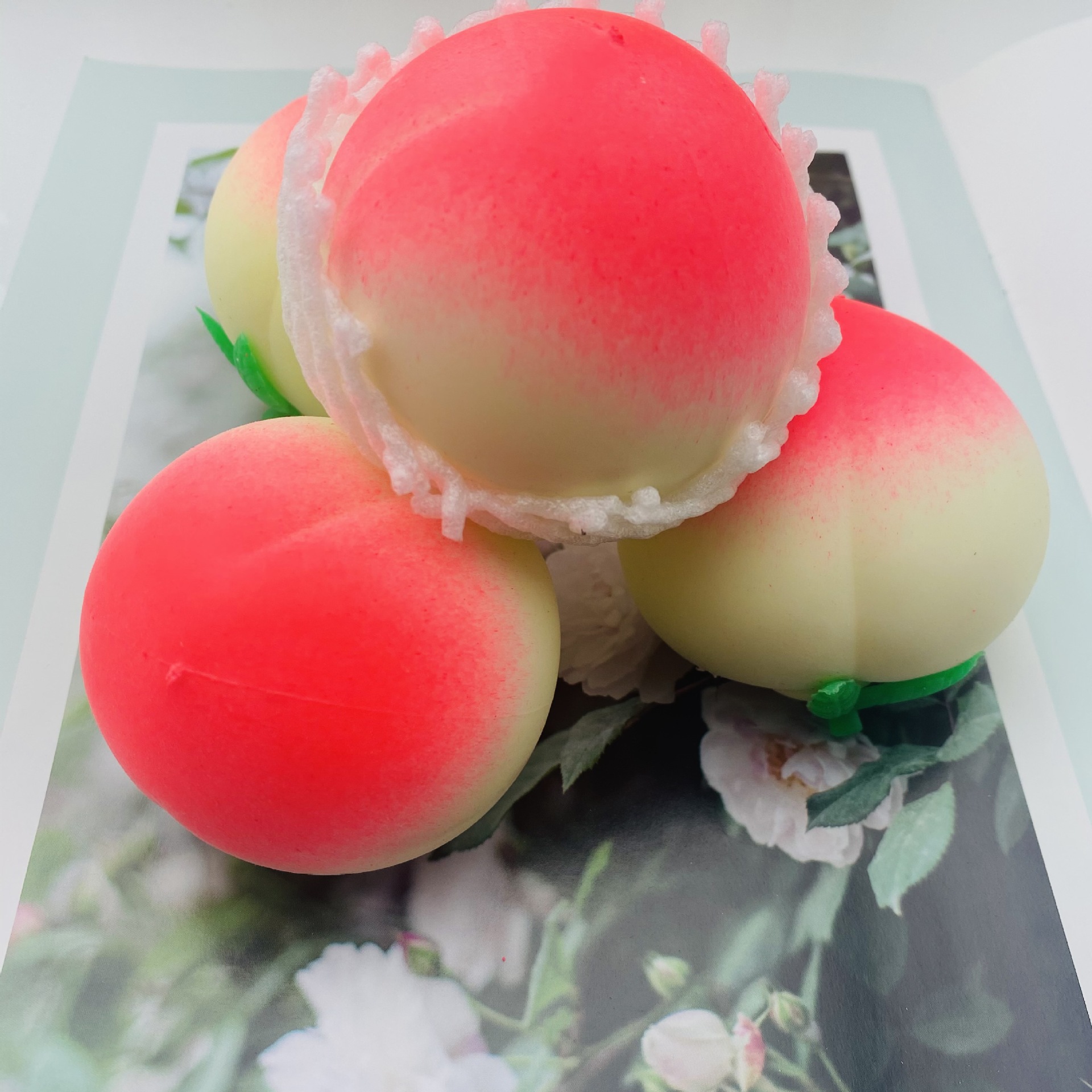 Squishy Blushing Peach Squeeze Ball โ photo 2