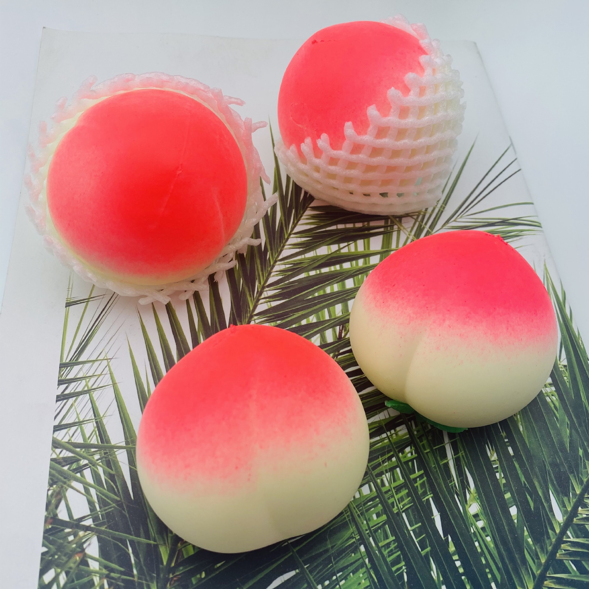 Squishy Blushing Peach Squeeze Ball โ photo 5
