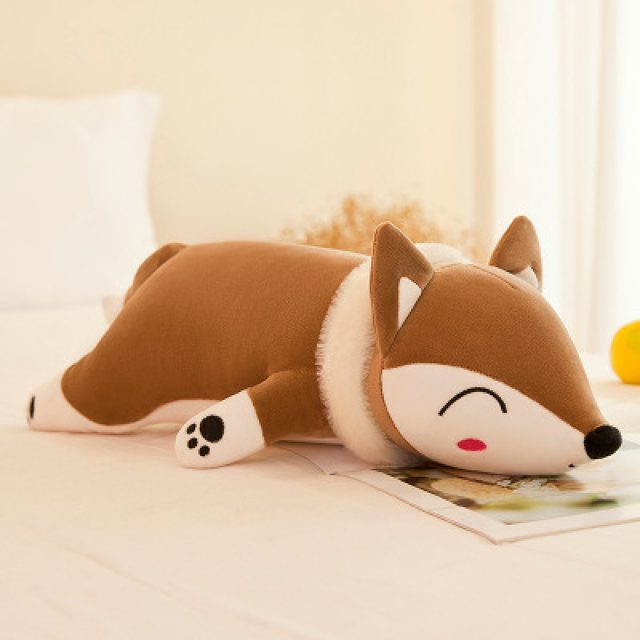 Sleepy Red Fox Body Pillow Plush โ photo 6