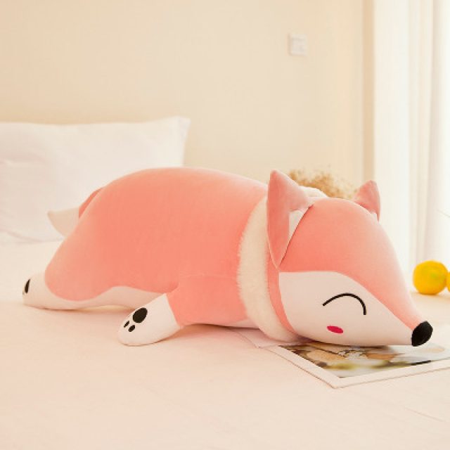Sleepy Red Fox Body Pillow Plush โ photo 2