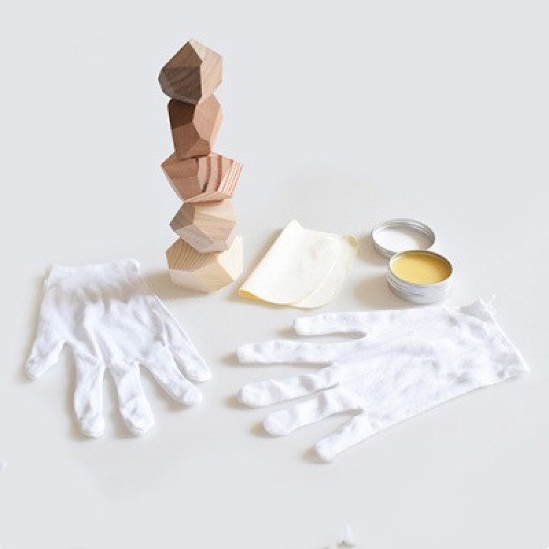 Wooden Balancing Stones Stacking Desk Toy โ photo 3