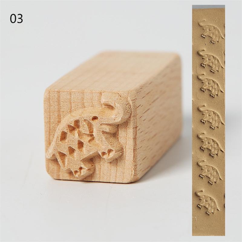 Carved Wood Pattern Stamp for Clay & Pottery โ photo 3