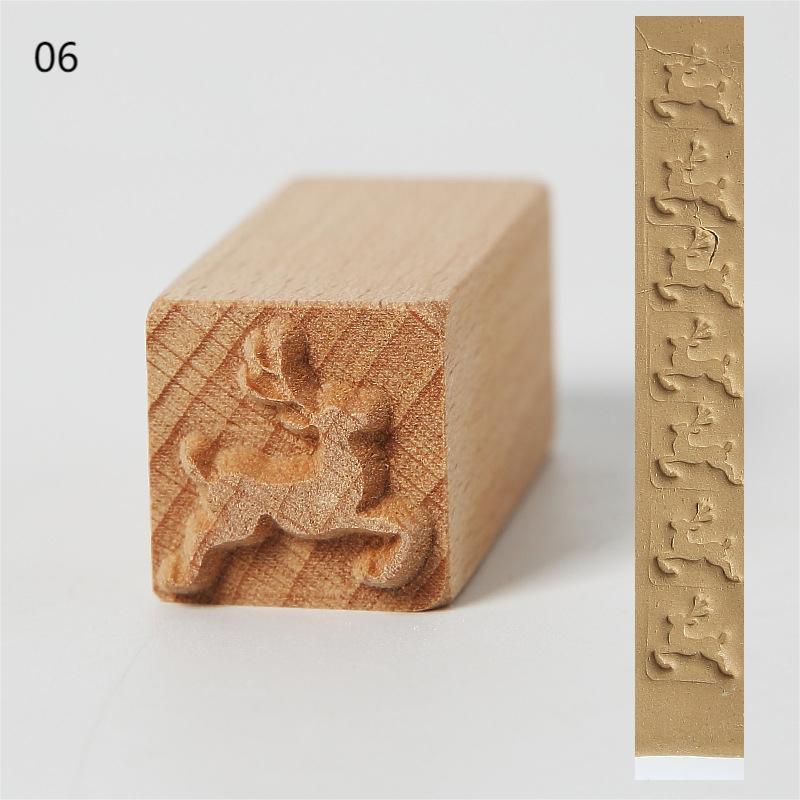 Carved Wood Pattern Stamp for Clay & Pottery โ photo 6