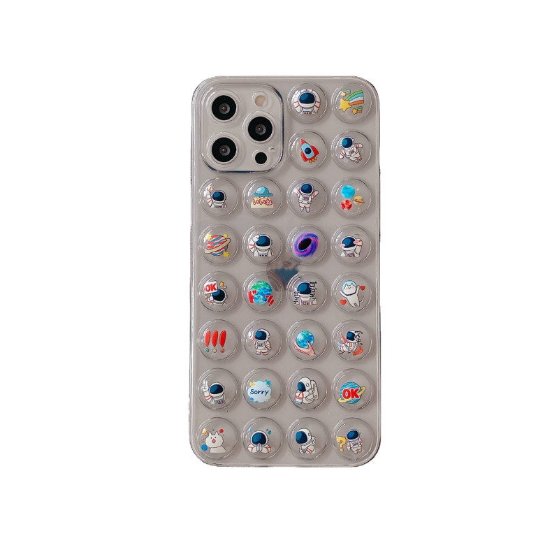 Astronaut & Planets Pop-Bubble Phone Case