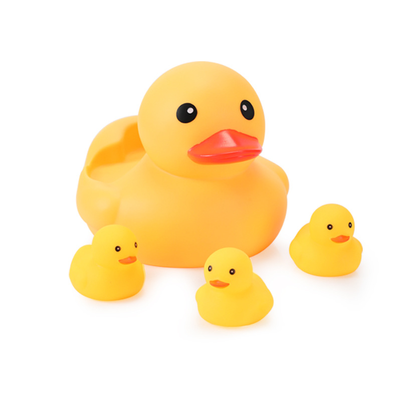 Mama Duck and Ducklings Bath Toy Set