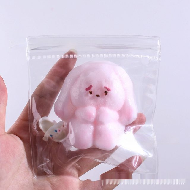 Floppy-Ear Pink Bunny Mochi