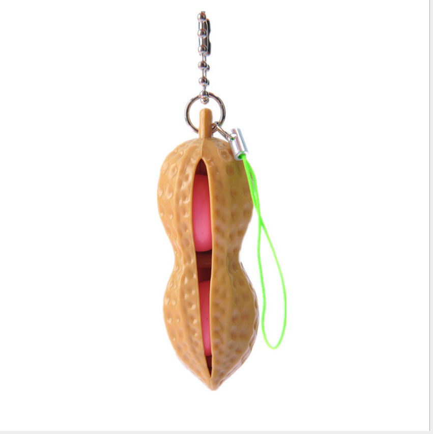 Pop-A-Peanut Bead Keychain Fidget โ photo 2