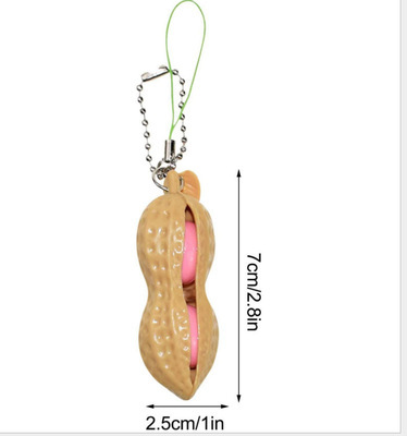 Pop-A-Peanut Bead Keychain Fidget โ photo 5