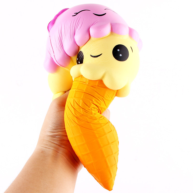 Smiley Ice Cream Cone Squishy (2-Pack) โ photo 2